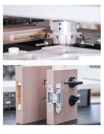 도어, 벽체, 캐비넷 일체형 생산의 Excitech CNC Solution.