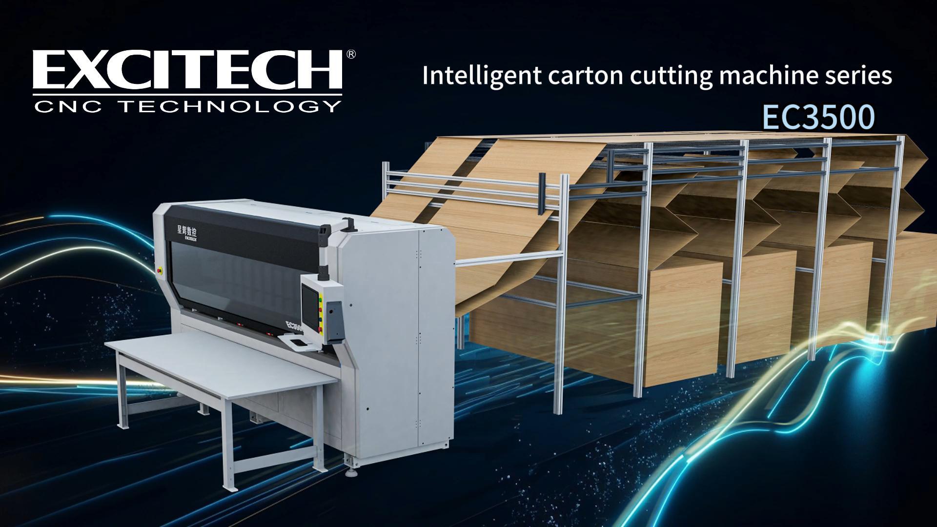 Excitech Cartonbox 절단 및 포장 기계를 사용한 손쉬운 포장 및 정밀 절단